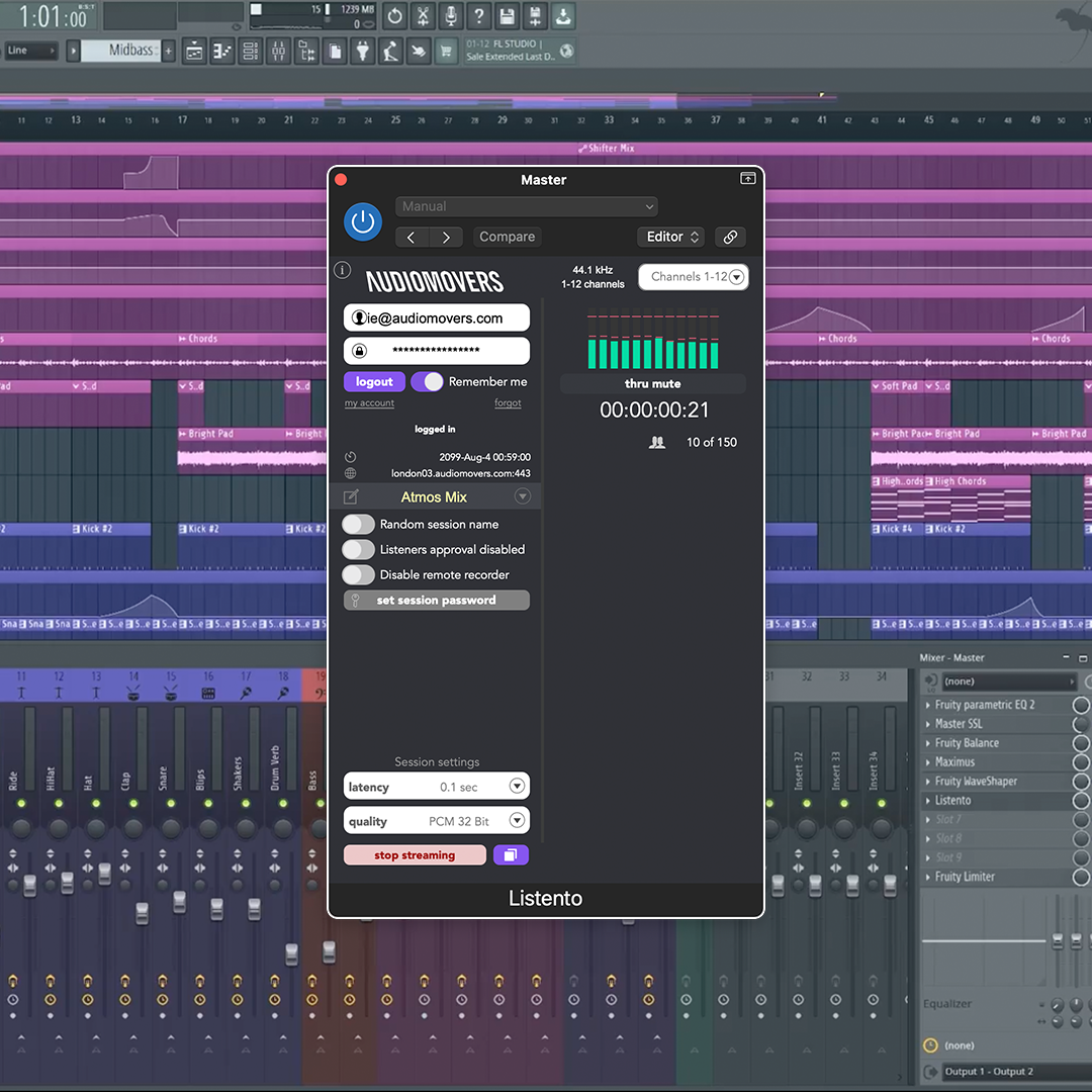 Stream directly to FL Studio with LISTENTO